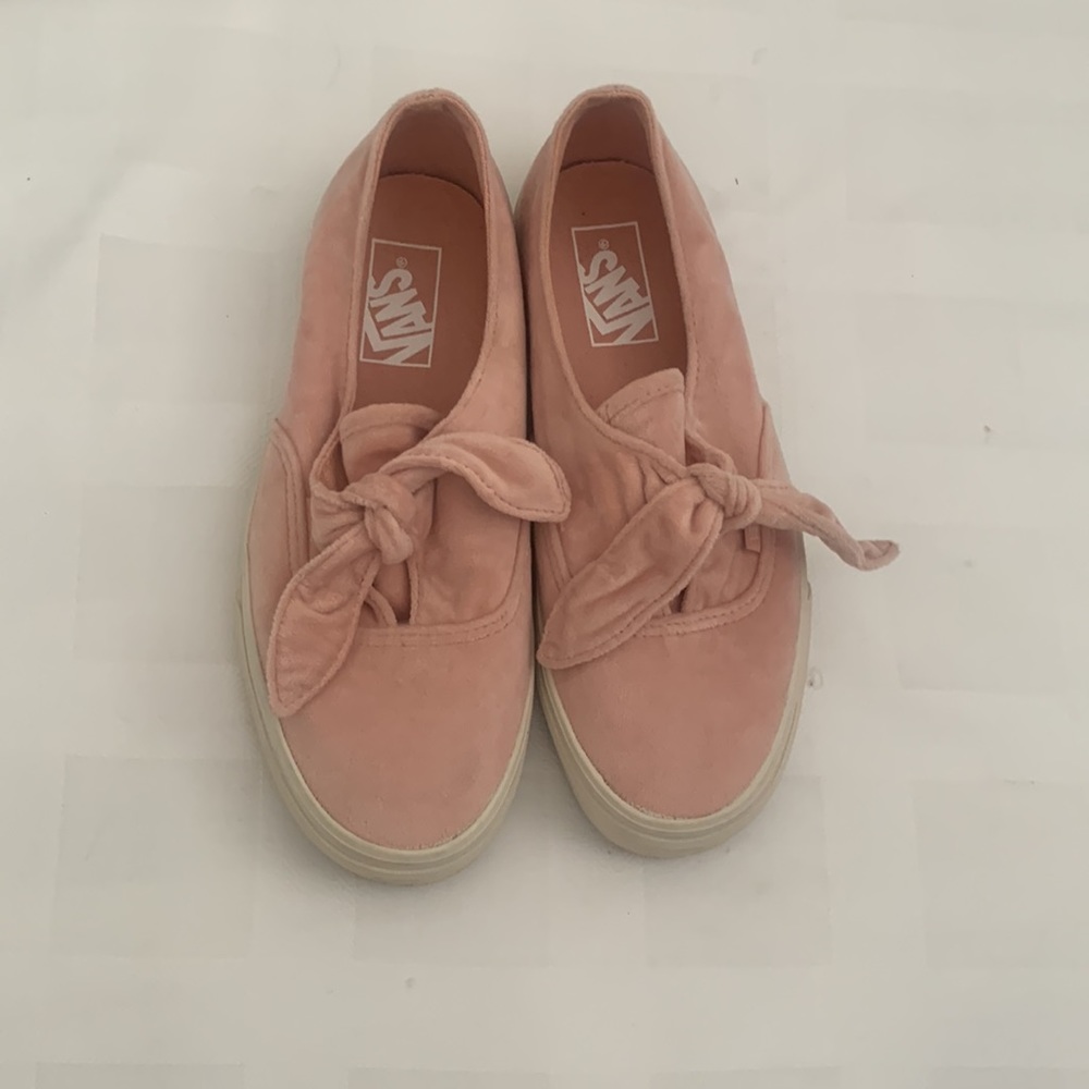 Vans pink slip on womens 7.5